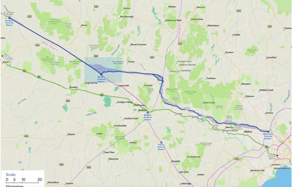 Western Renewables Link will deliver 190km of transmission infrastructure to connect Bulgana to Sydenham via overhead HV lines