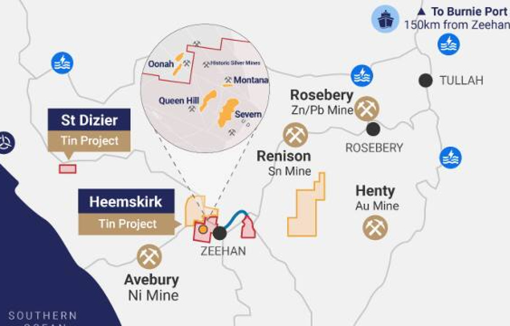 Heemskirk Tin Project explores shared infrastructure options near Zeehan for underground tin development