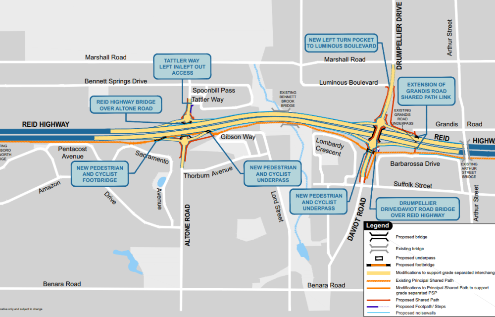 Major bridge and interchange works in WA’s north-east