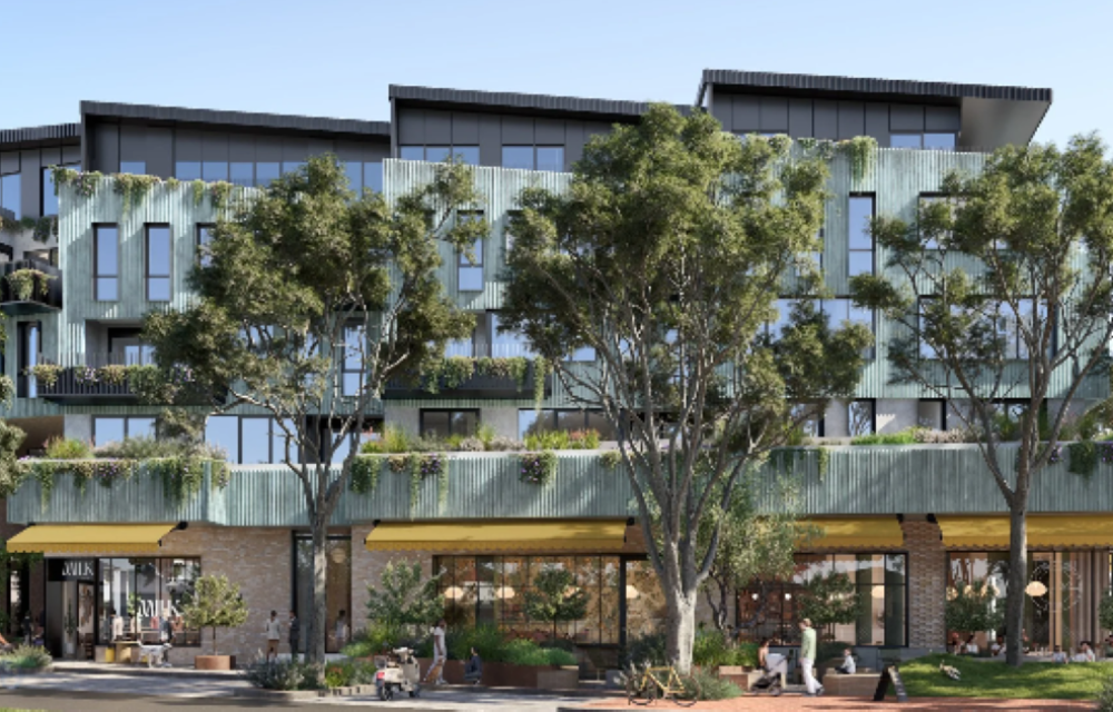 Construction is underway on a mixed use development in Perth’s western suburbs, featuring apartments, retail, and hospitality spaces