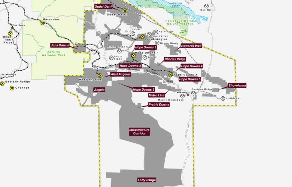 Overview of a long-term mining and renewable energy proposal in the Pilbara region, inviting supplier involvement and undergoing environmental assessment