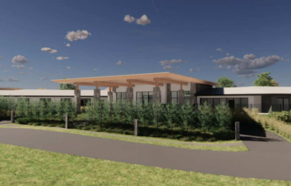 Artist’s impression of a modern seniors housing facility planned for development in the Hunter region, including landscaped courtyards and care services