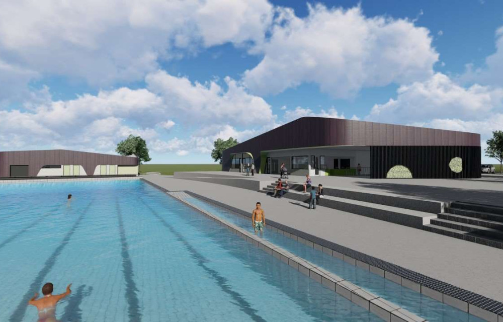 The indoor pools will complement the 50-metre outdoor pool with a 25-metre indoor pool and a warm water exercise pool in a dedicated pool hall.