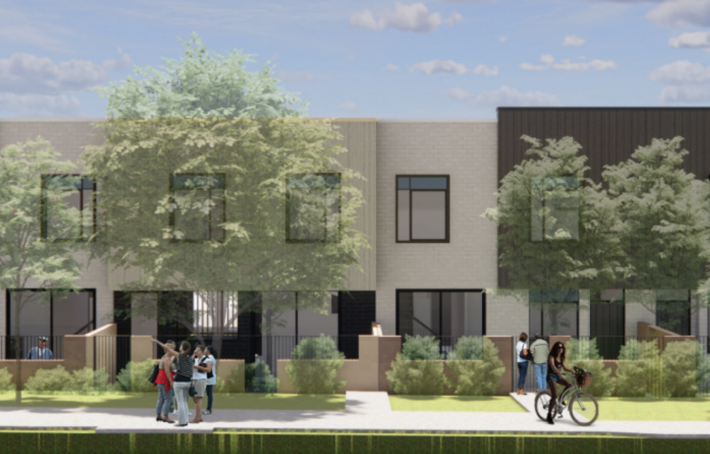 Artist impression of a $51m residential development in Perth’s south featuring grouped dwellings, landscaped areas, and visitor parking.