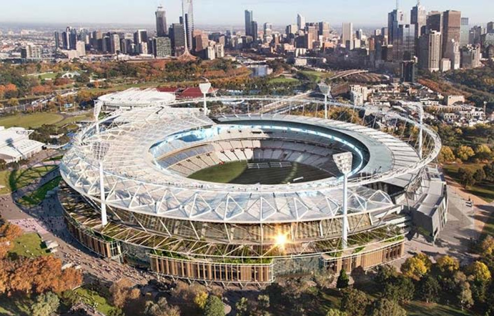Early-stage redevelopment plan for the MCG’s southern stand including concourse and hospitality upgrades.